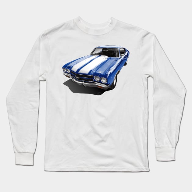 1970 Chevelle SS Long Sleeve T-Shirt by gregspradlin